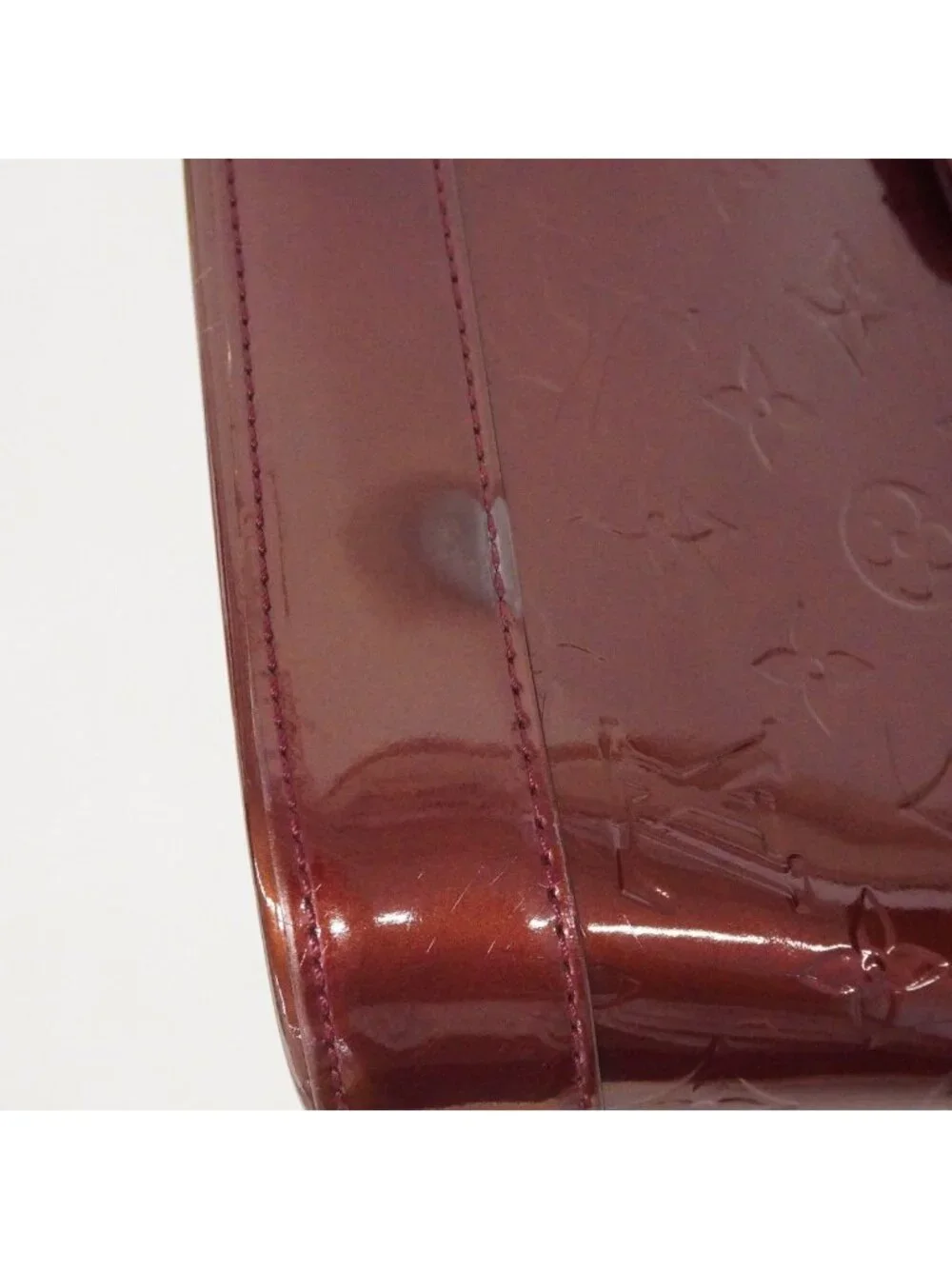 Louis Vuitton Handbag Vernis Alma GM Rouge Fauvist